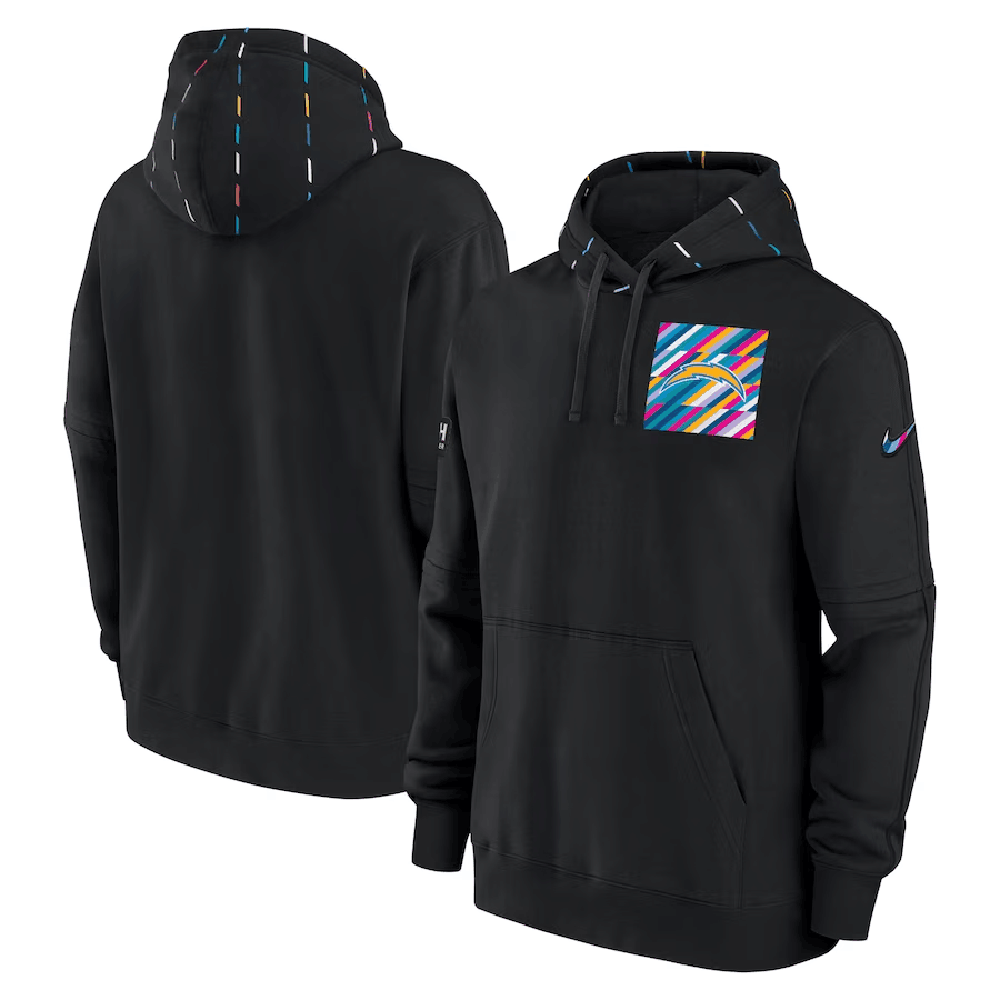 Men's Los Angeles Chargers Black 2023 Crucial Catch Club Pullover Hoodie Men's Los Angeles Chargers Black 2023 Crucial Catch Club Pullover Hoodie